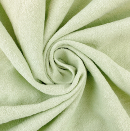 Sandwashed Crepe Uni 100% Cotton - licht mint