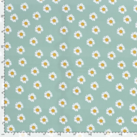 Swimwear Jersey digitaal bedrukt bedrukt Bloemen Mint