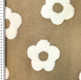 Teddy  Retro Flower - Licht bruin