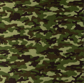 Snoozy fabrics Poplin bedrukt camouflage