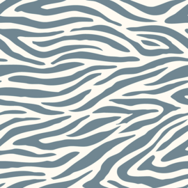 Terry Crêpe Zebra's Indigo