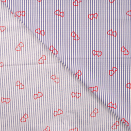 Qjutie gestreepte Katoen Hearts