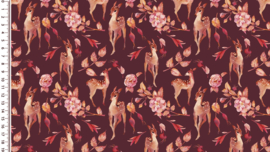 Tricot Deer & flowers