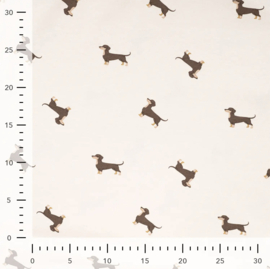 Qjutie Katoen tricot Teckel