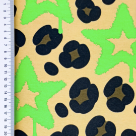 Tricot neon luipaard met ster