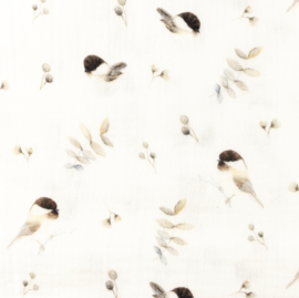 Snoozy fabrics Hydrofiel Bella birds