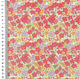 Poplin digitale print Vibrant Flowers - Design B