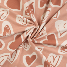 Qjutie French Terry Hearts