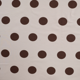 French Terry small dots sand