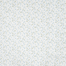 Qjutie Katoen flowers baby blue flowers