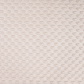 Minky fleece heart beach sand