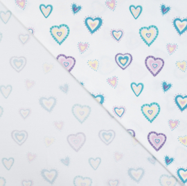 Qjutie tricot Hearts Offwhite