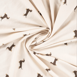 Qjutie Katoen tricot Teckel