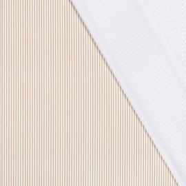 Swimwear Jersey digitaal bedrukt Strepen Beige