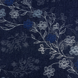 Bloemen Jeans met Jacquard & Borduurwerk  BT
