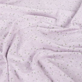 Qjutie Katoen lila flowers