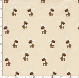 French Terry brushed Rudolph Beige