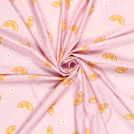 Swimwear Jersey digitaal bedrukt Fruit & vruchten Licht roze
