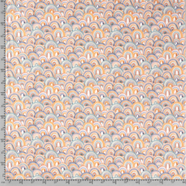 Tricot regenboog oranje boven