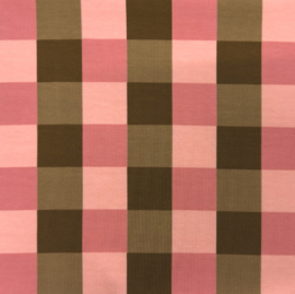 French Terry Square Brown/Pink BT