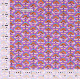 Cotton Poplin Digital Quilt paars
