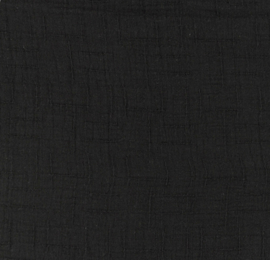 Snoozy fabrics Bamboe Hydrofiel zwart
