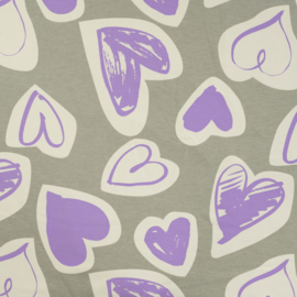 Qjutie French Terry Hearts