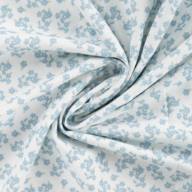 Qjutie Katoen flowers blue flowers