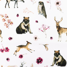 Snoozy fabrics Poplin Bruine beer