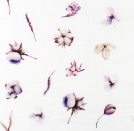 Snoozy fabrics Hydrofiel Winter flowers