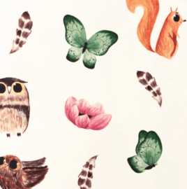 Snoozy fabrics Tricot owl & friends