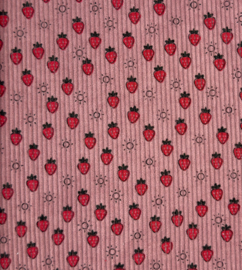Baby rib cord little STRAWBERRIES