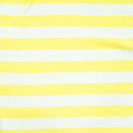 Qjutie pico terry stripe geel-wit