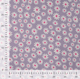 Qjutie tricot rib print Daisy