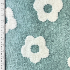 Teddy Retro Flower - Oud Groen