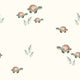Tricot print bedrukt tiny turtle gebroken wit