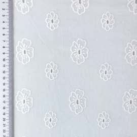 Katoen embroidery Retro Style - Bloem