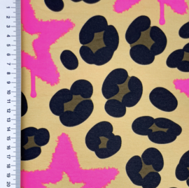 Tricot neon luipaard met ster