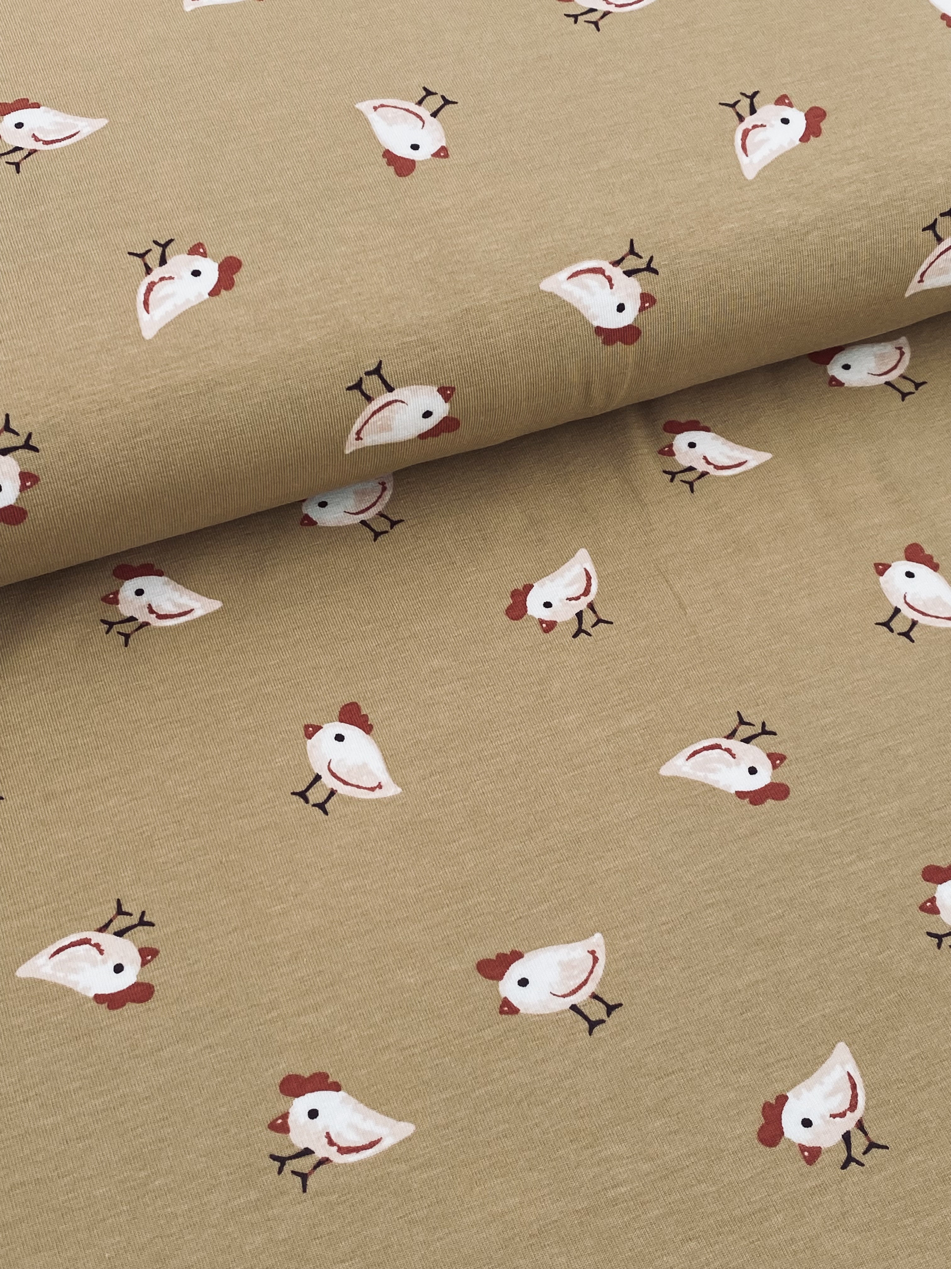 Qjutie Katoen tricot little chicken