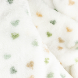 Snoozy fabrics wellness fleece Hartjes fijn