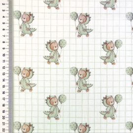 Poplin digitale print Dreamy Little Ones - Design B