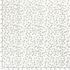 Katoen bedrukt Domino