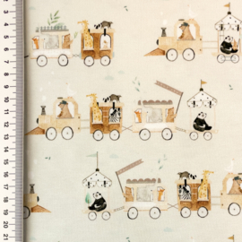 Tricot Snoozy Fabrics x Little Jax 'Wild Adventures'  trein
