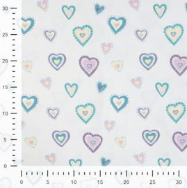 Qjutie tricot Hearts Offwhite