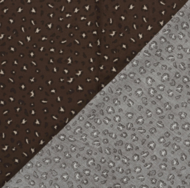 Baby corduroy luipaarden bruin