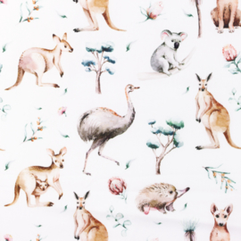Snoozy fabrics Poplin Wallaby
