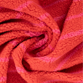 Teddy Jacquard stripes red