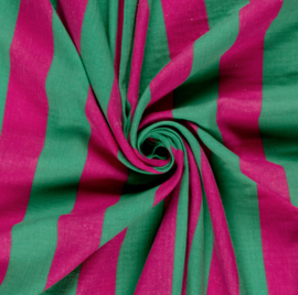 Hydrofiel stof Strepen Groen