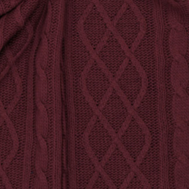 Chain Jacquard grof gebreid Bordeaux