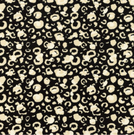 Poplin Printed Panther DONKER